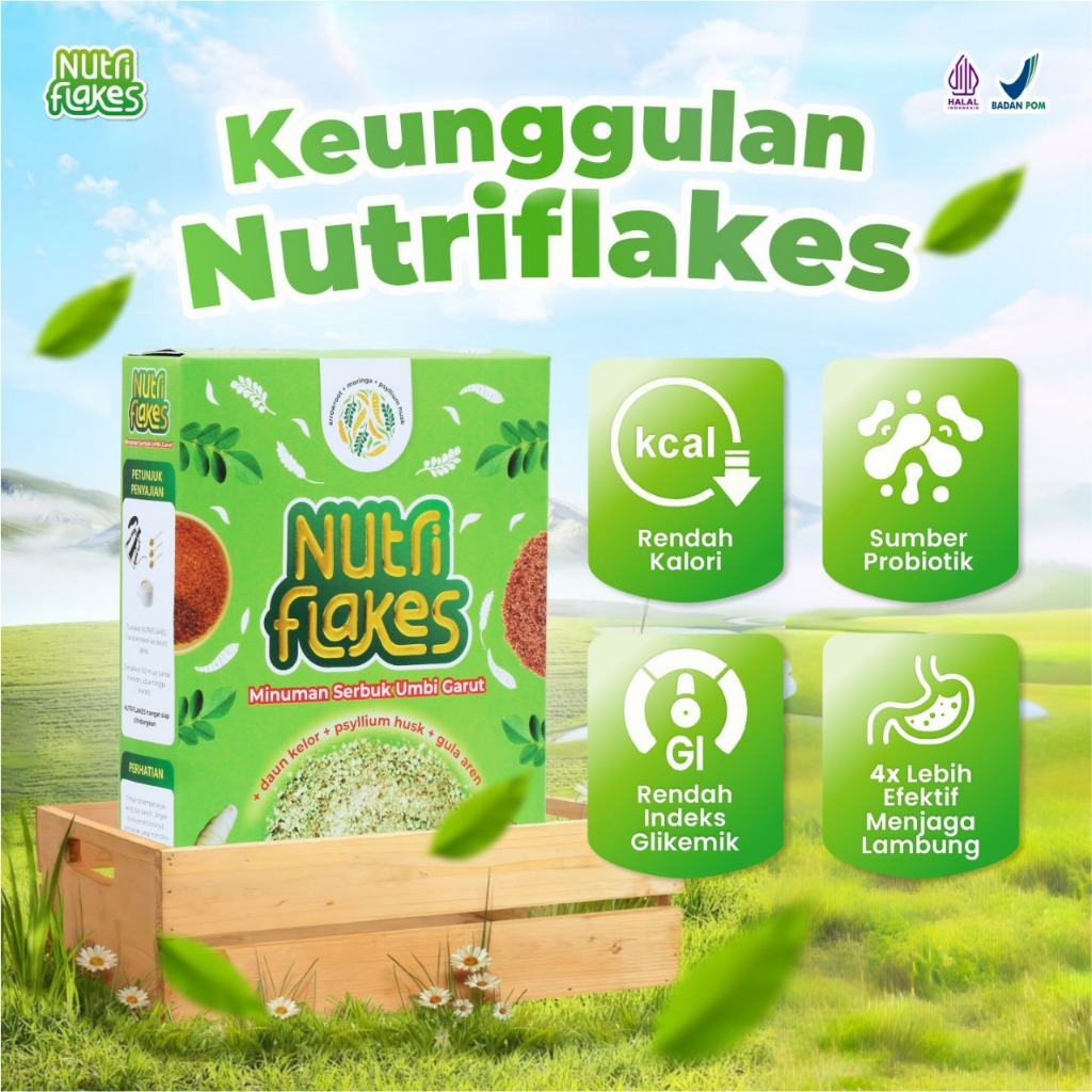 

Nutriflakes superfood sereal sehat atasi masalah lambung