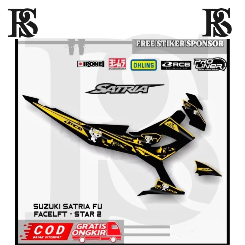 RIZKI_STICKER Jual Stiker Striping Suzuki Satria Fu Facelift RCB Sticker Variasi
