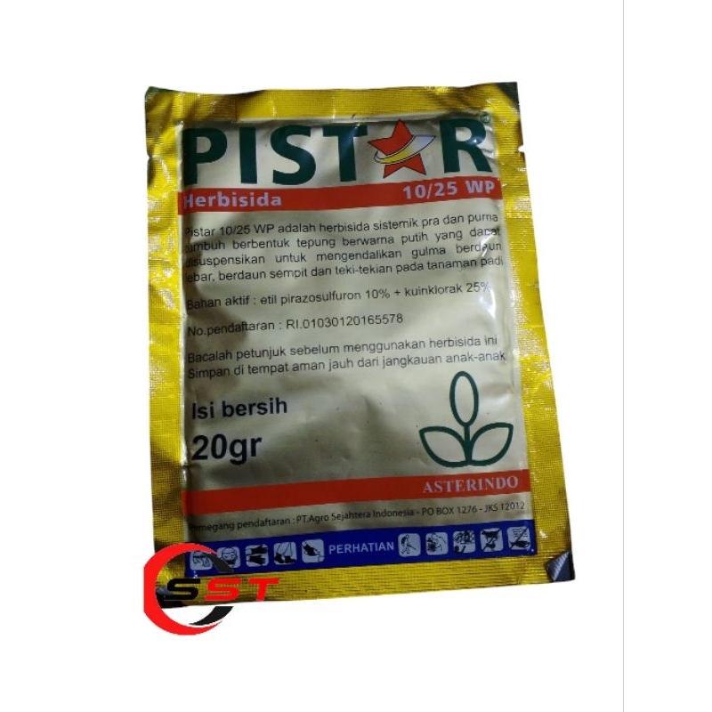 pistar herbisida 10/25 wp 20gram