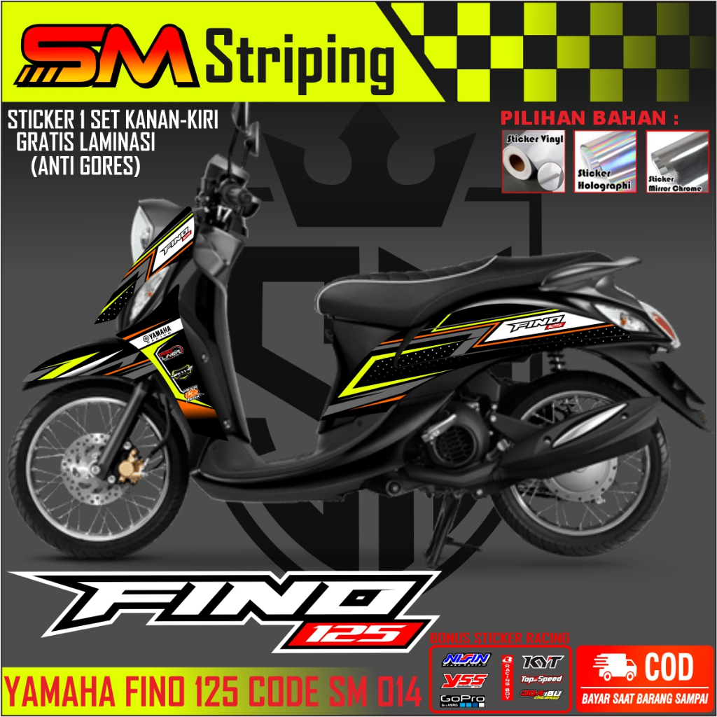 Striping Stiker Motor Fino 125 Grande Sporty PremiumVariasi