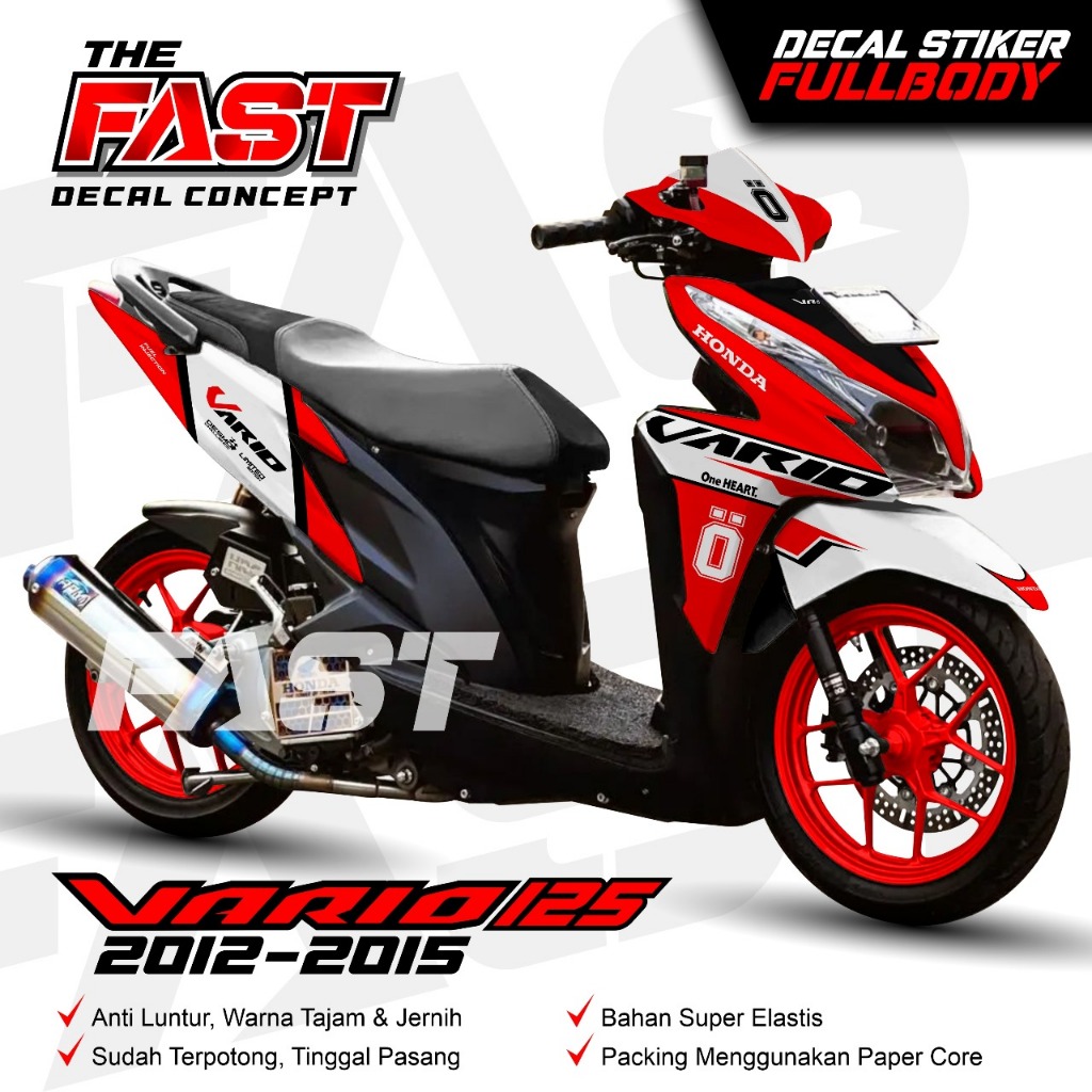 TERBARU Stiker Decal Honda Vario 125 Old 2012-2015 OHLINS Full Body / Stiker Dekal Variasi Vario 125