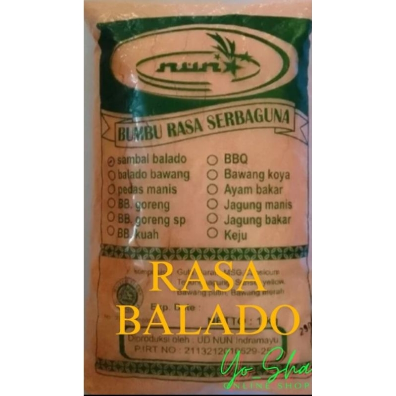 

Bumbu tabur nun rasa balado isi 1kg