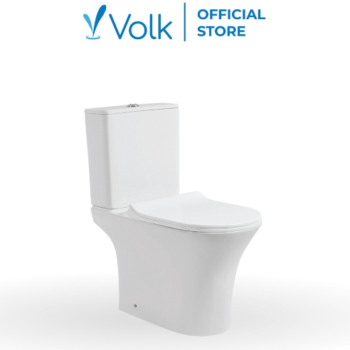 KLOSET TOILET DUDUK Volk 088 With Friendly Washer / Closet Duduk TUTUP SOFT CLOSED