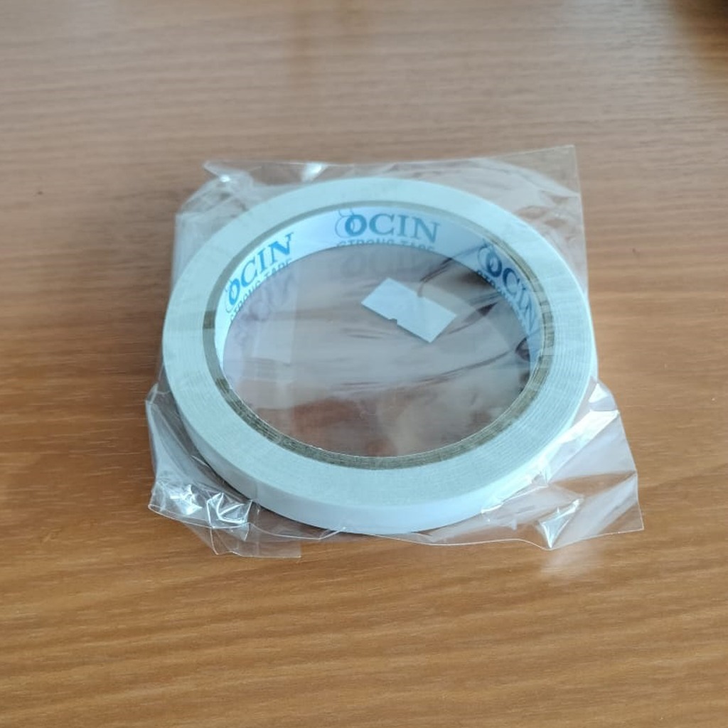 

Ocin Double Tape 1/2 Inch (12mm) Ukuran 1 Jari Perekat Selotip 2 Sisi