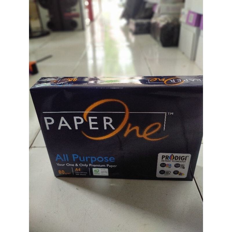 

Kertas HVS paperone A4 80 GR 1 rim isi 500 lembar