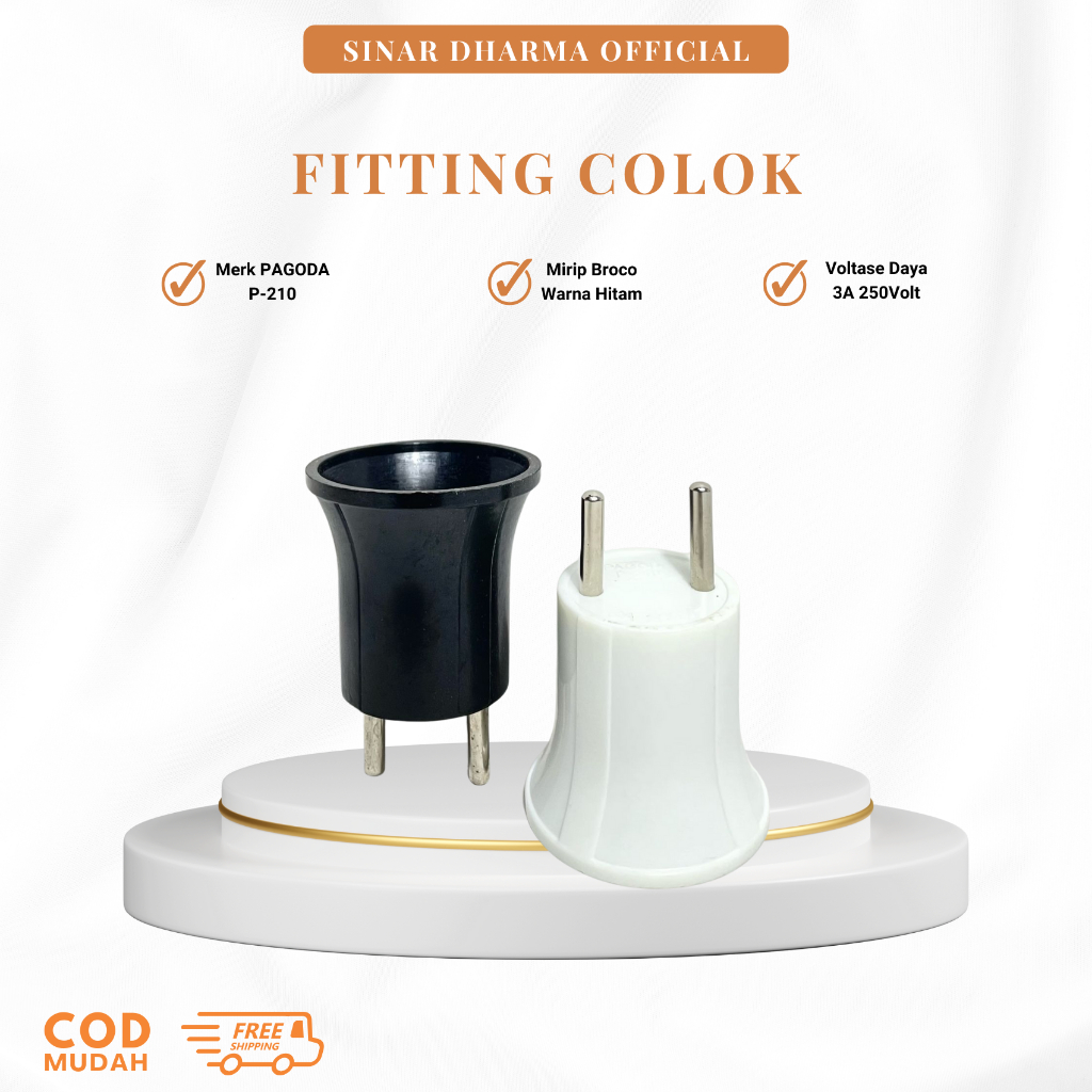 Fitting Lampu Colok / Lampu Tidur Saklar ON/OFF PAGODA P-210