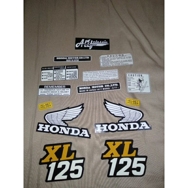 STIKER HONDA XL125 STICKER HONDA XL125 LOGO HONDA XL 125