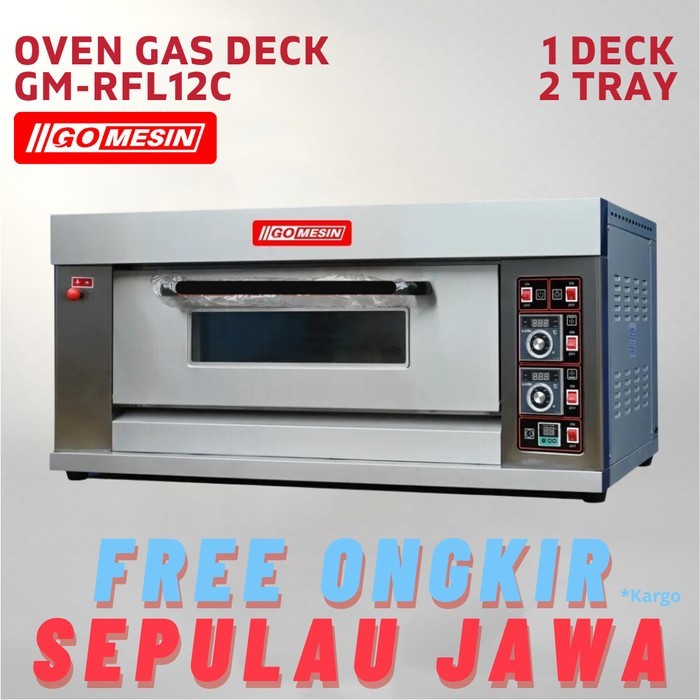 Oven 1 Deck 2 Tray GETRA RFL 12SSGC Oven Gas Deck Pemanggang Roti