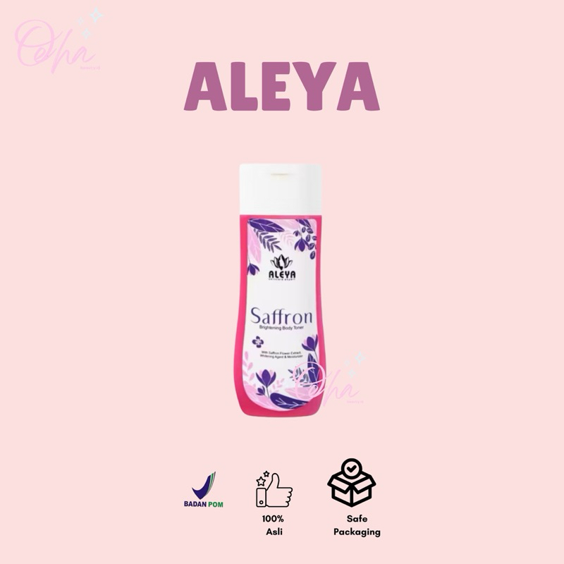 OEHABEAUTY.ID | ALEYA SAFFRON BRIGHTENING BODY TONER BADAN WITH SAFFRON TONER ALEYA