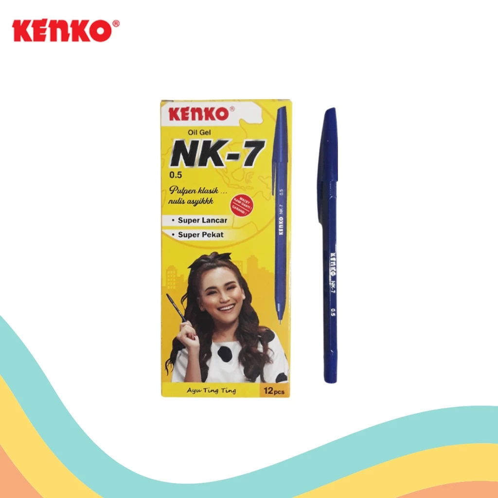 

GEL PEN ECERAN KENKO NK-7 BIRU (1 PCS)