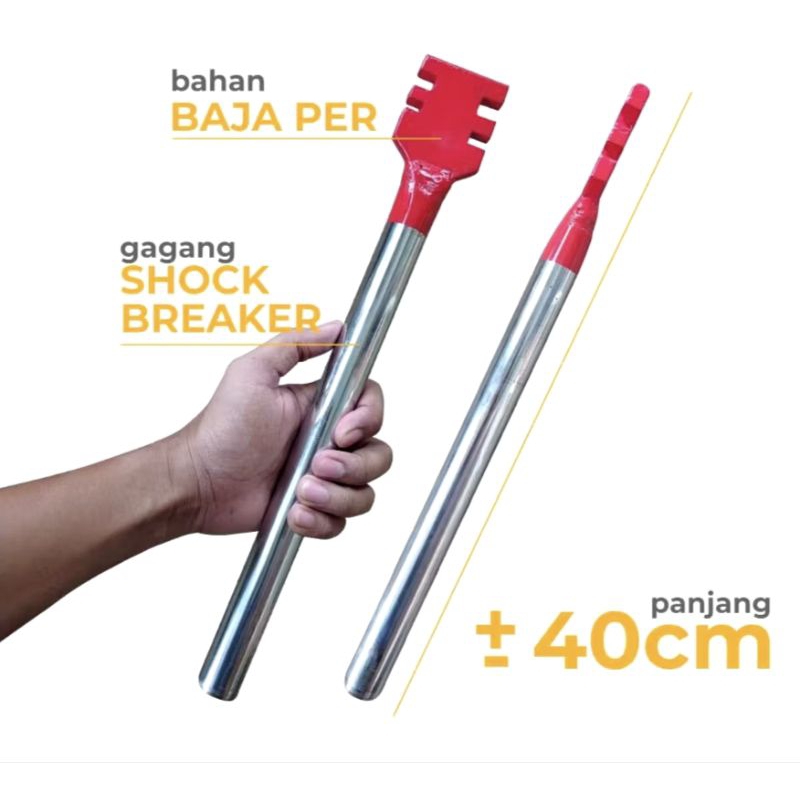 Kunci besi meluruskan besi menekuk besi beton perkakas proyek bangunan