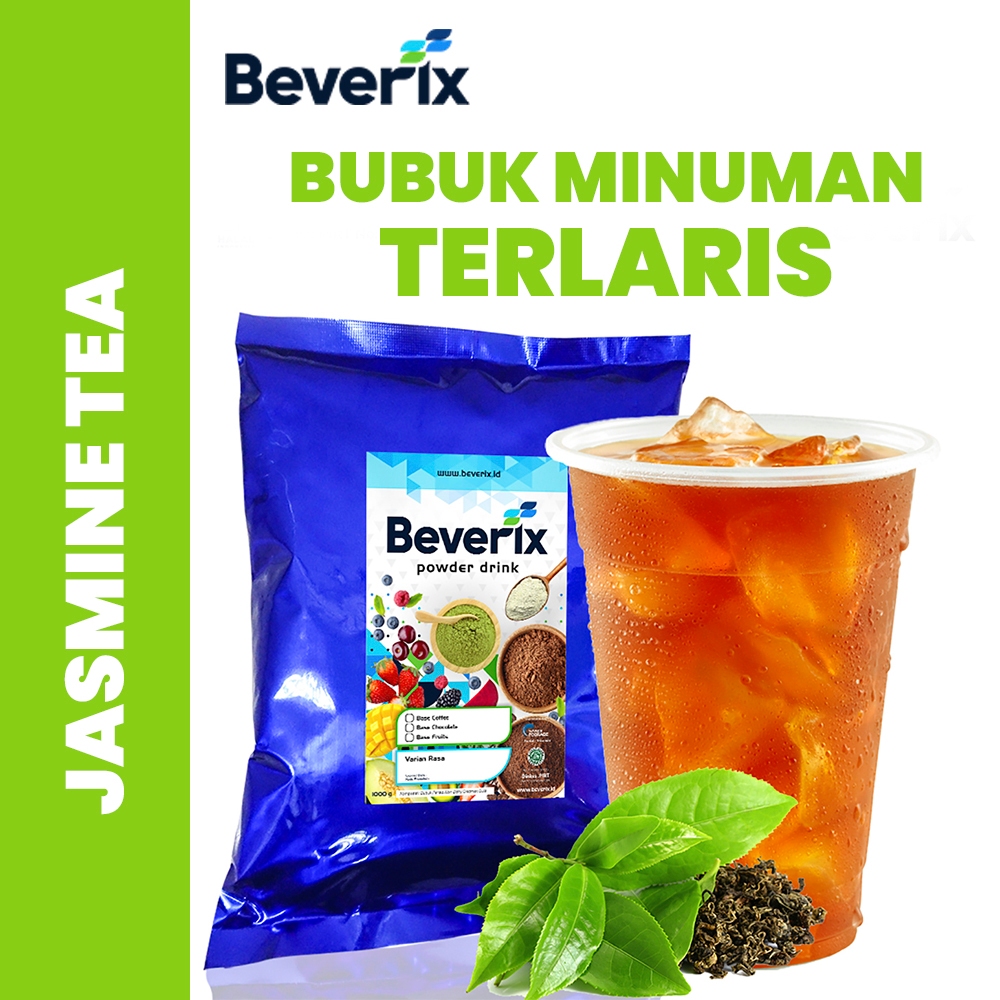 

BEVERIX Bubuk Minuman Jasmine Tea Teh Melati Premium 1 Kg Bubuk Teh Original Fruit Tea Aneka Rasa