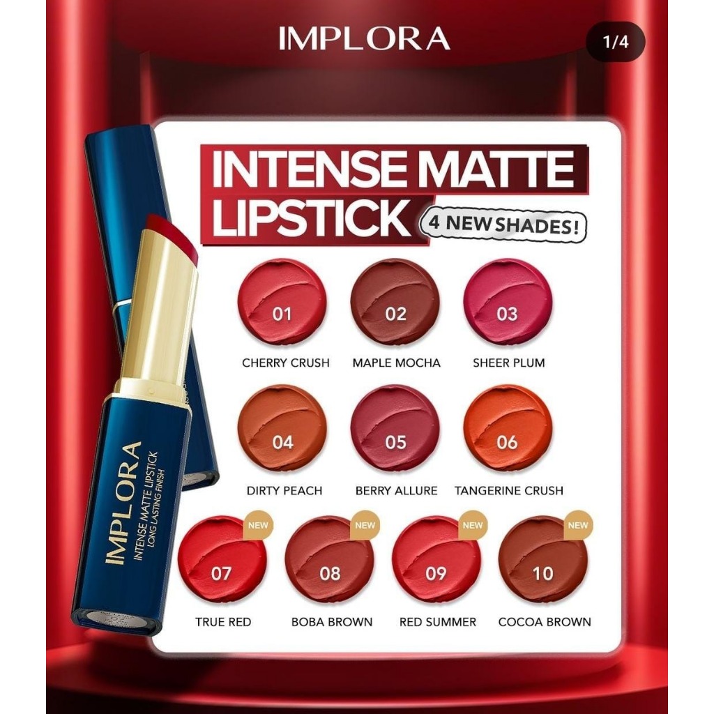 [COD] Lipstik Implora - Lipstik Implora lips matte - Implora Intense matre lipstik [LIPSTIK]