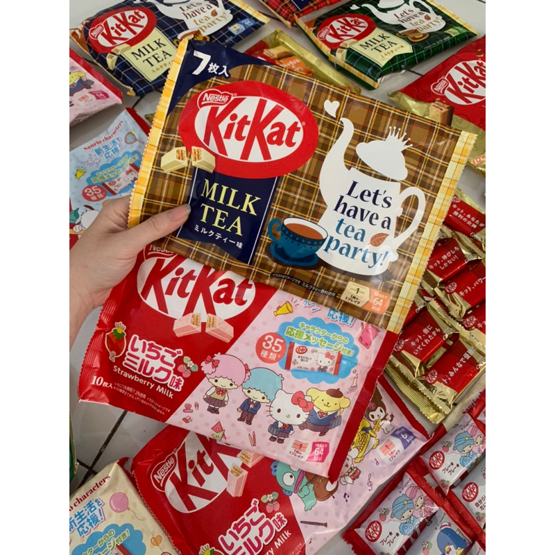 

READY KITKAT JAPAN STRAWBERRY MILK TEA MATCHA DARK CHOCOLATE GOLD
