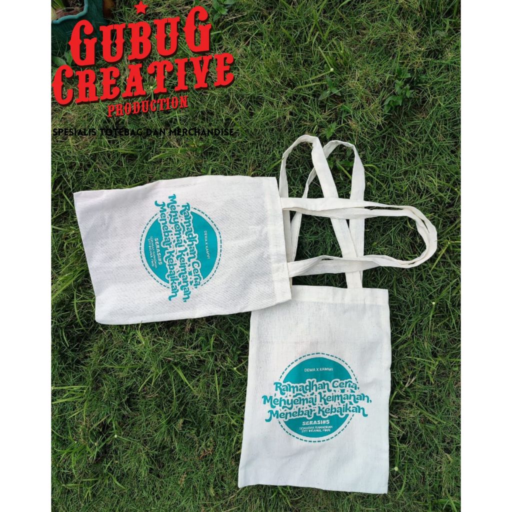 Totebag Blacu Polos/Totebag Blacu Custom/Totebag Souvenir