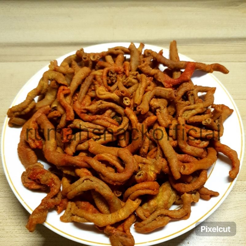 

KRIPIK USUS PEDAS DAUN JERUK 250 gram
