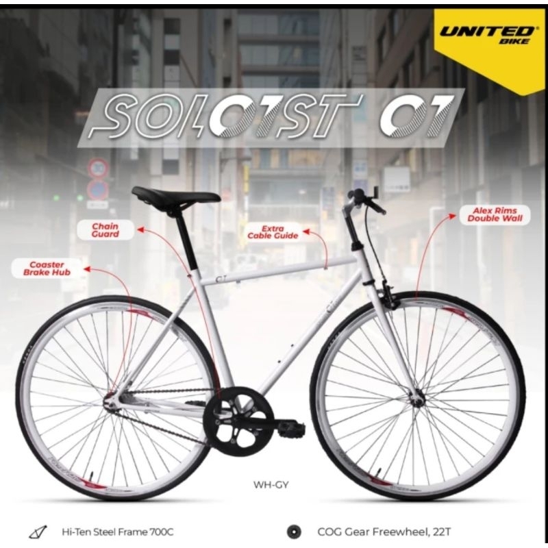 SEPEDA FIXIE 700C UNITED SOLOIST 01