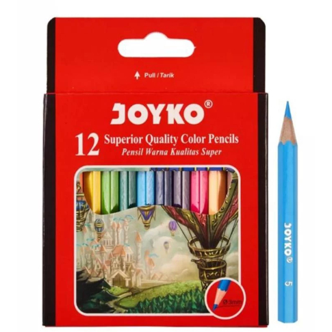 

Pensil Warna Panjang 1 set 12 warna/pensil warna panjang 12 pcs