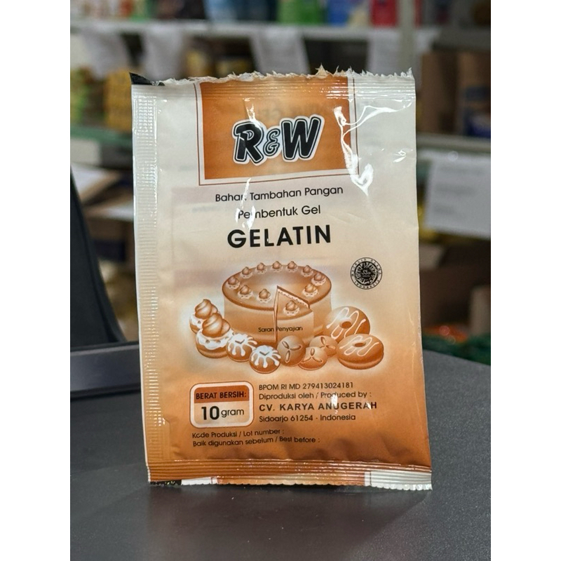 

R&W GELATIN Powder / bubuk gelatin 10gr