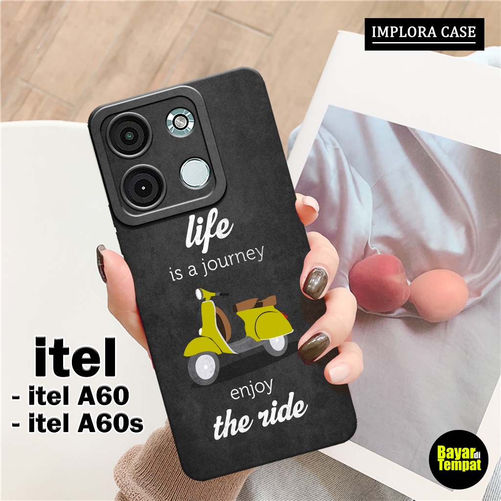 Softcase Itel A60 / A60s - Motif Vespa - IMPLORA CASE - Casing Itel A60 / A60s Case Hp Itel A60 / A6