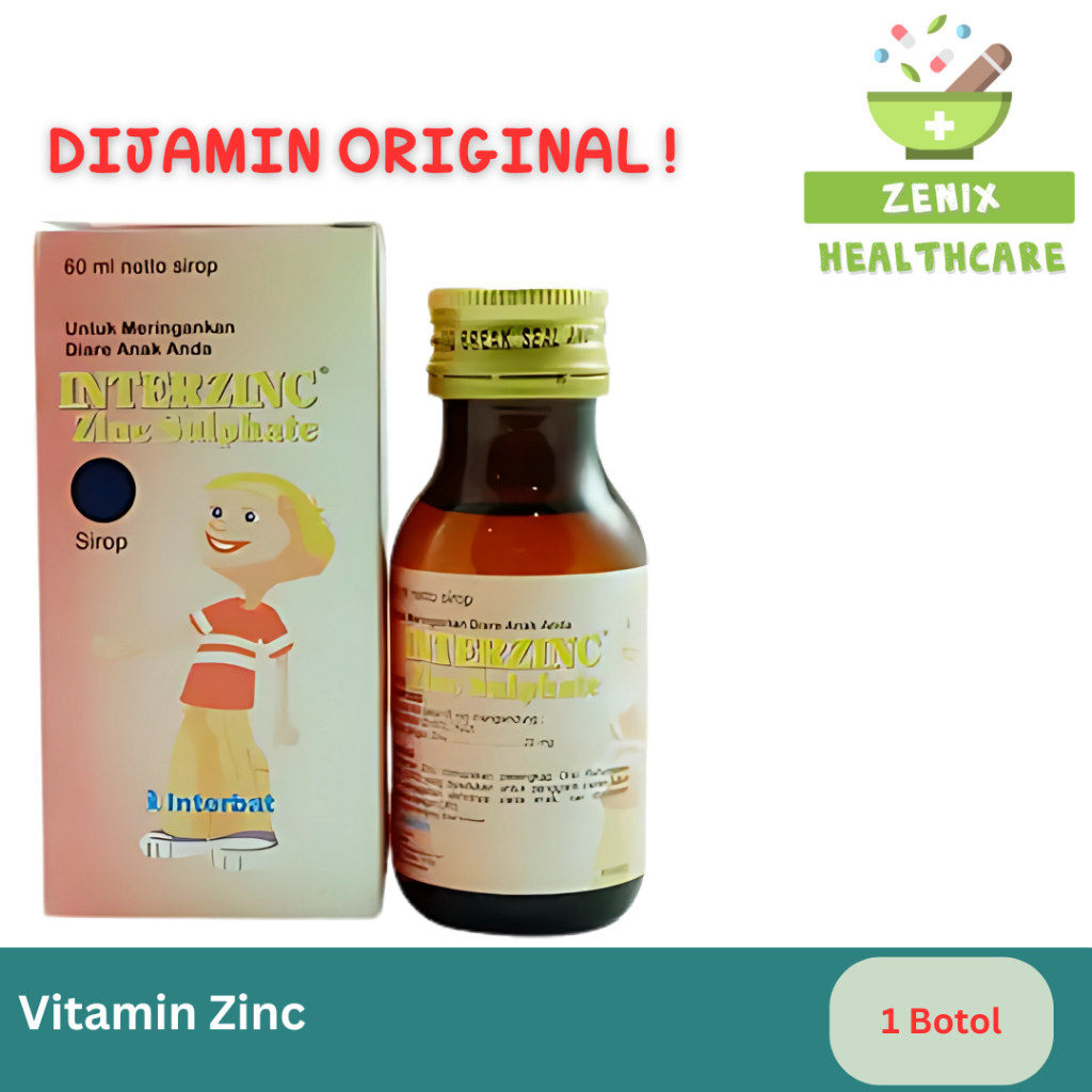 Interzinc Sirup 60 ml - Vitamin Zinc Untuk anak