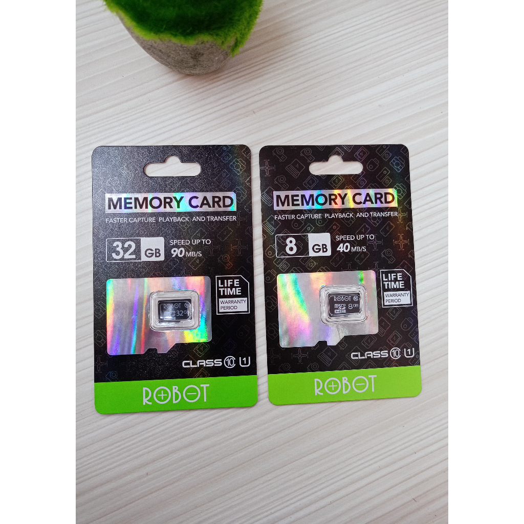 ROBOT Memori Card 8GB 16GB 32GB Class 10 With Package | Kartu Memori HP ROBOT Bergaransi Resmi