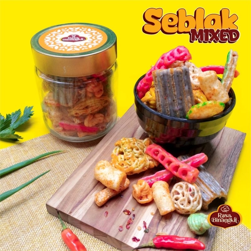 

Kerupuk Seblak Mixed Pedas mamang RAFAEL _ RASA BINANGKIT (250GR / 500GR) _ Snack Cemilan Oleh oleh Bandung