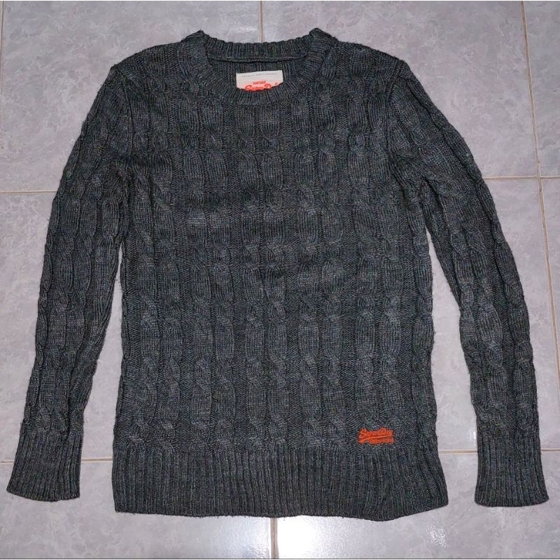JAKET SWEATER RAJUT KNITWEAR SUPERDRY JAPAN