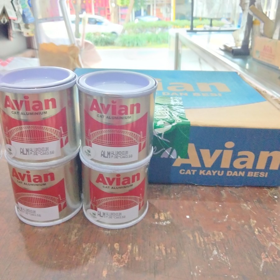

cat bronze aluminium Avian 100 gram /cat minyak silver perak