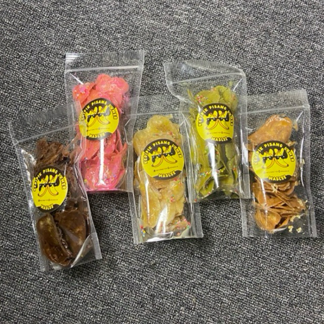 

Maslee - Keripik Pisang Coklat Matcha Tiramisu Caramel Strawberry Lumer Kemasa Pouchs