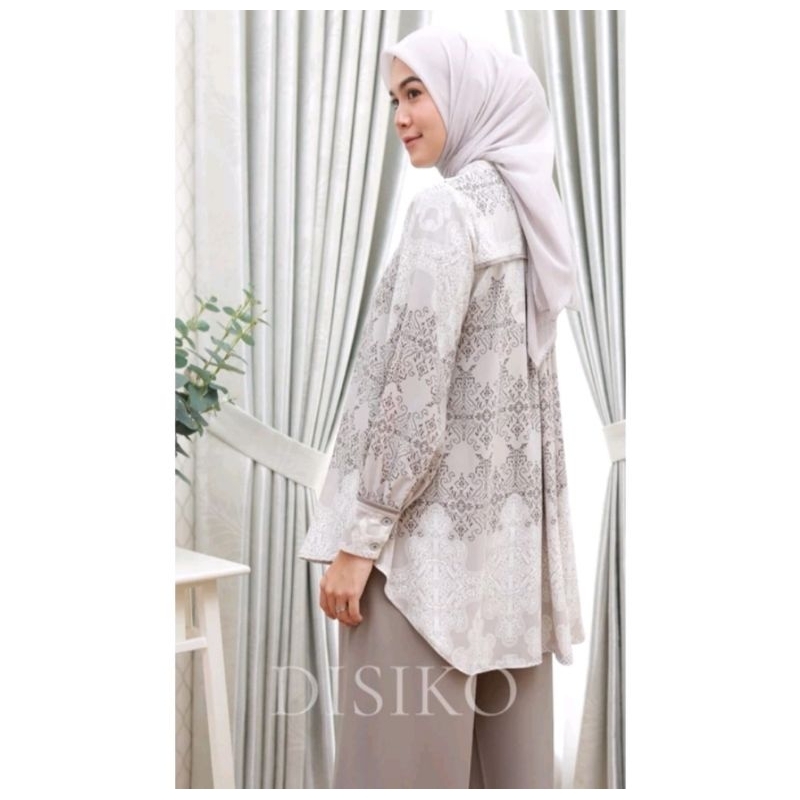 DISIKO EXCLUSIVE Original Viera Setelan Celana | Setcel Motif | Setelan Blouse Celana