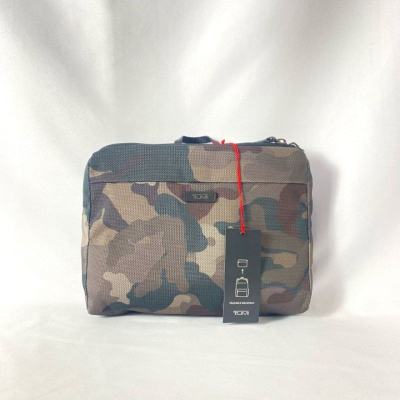 TUMI packable backpack camo black