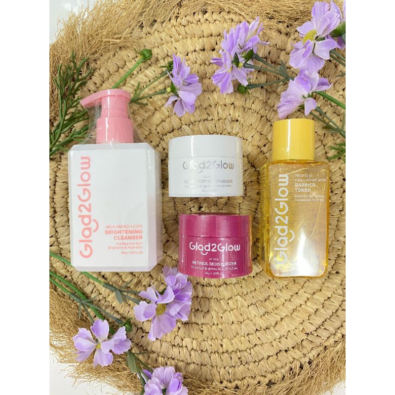 GLAD2GLOW Paketan dark spot & Retinol || SKINCARE G2G