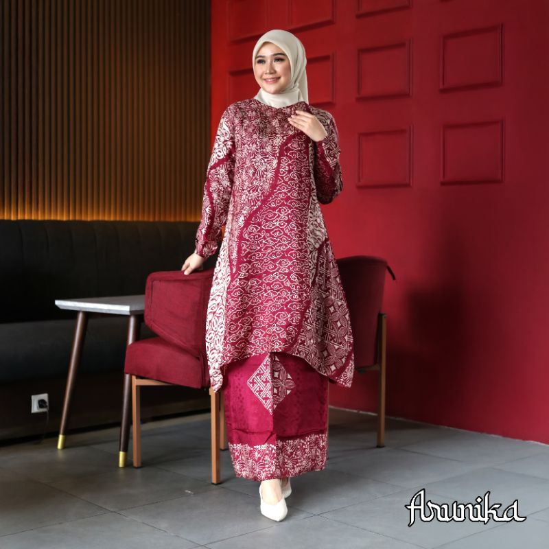 Stelan batik sutra premium Batik sutra Batik sutra wanita Batik wanita viscous Set Sutra Premium One