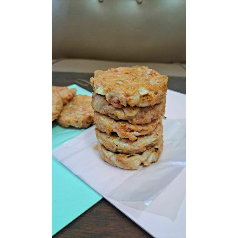 

patty ayam / chicken coins / burger ayam home made ~ 1 pack 3 pcs