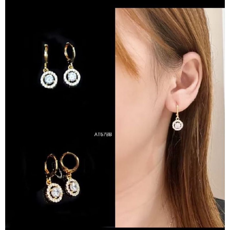 Anting Bulat Perhiasan Wanita