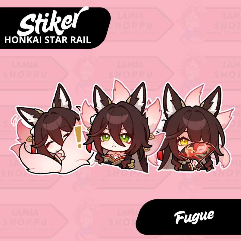 

Stiker Honkai Star Rail Fugue | Sticker Fugue HSR | Merch Anime Game Vinyl Anti Air