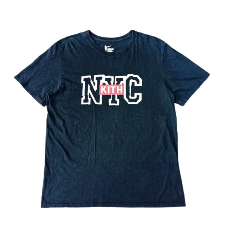 Tshirt / Kaos Nike x Nyc x Kith Navy Men Women Preloved Original Sports