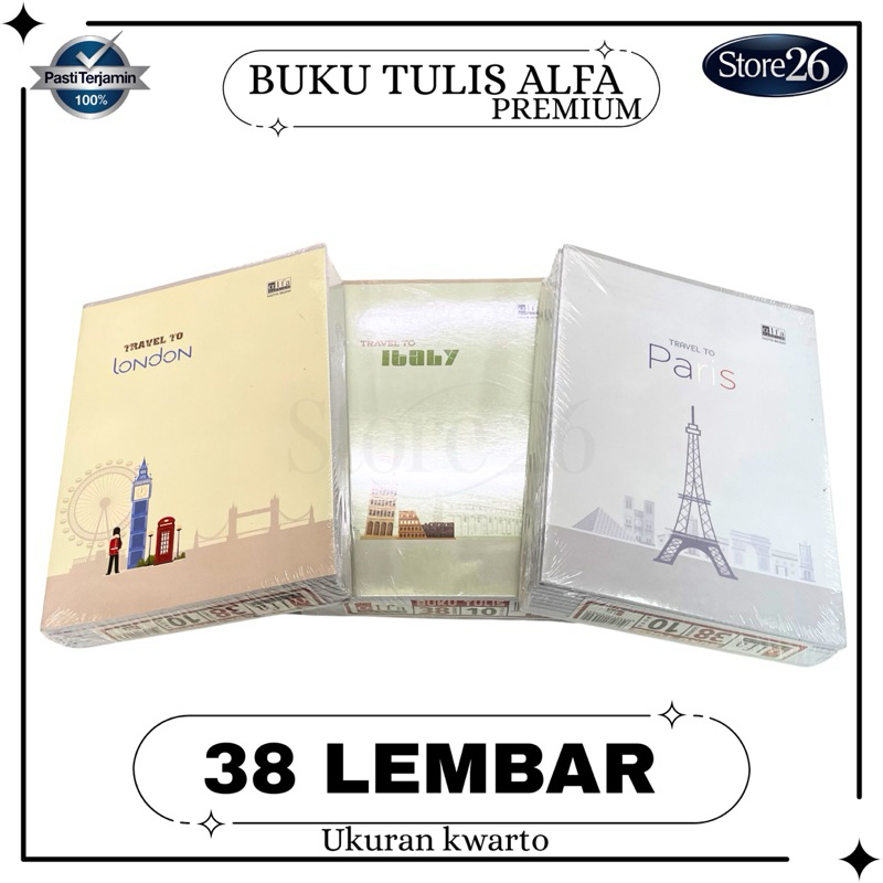 

Buku Tulis Alfa 38 Lembar / Alfa Premium