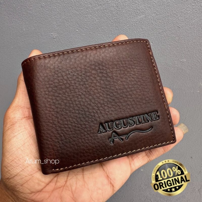 Dompet Pria Kulit Domba Asli Kualitas Premium Tahan Api