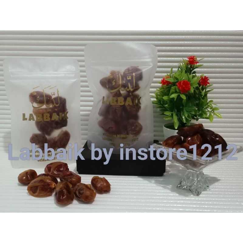 

~Labbaik~ Kurma Sukari / Khalas kemasan Repack Pouch 100 gr 50 gr