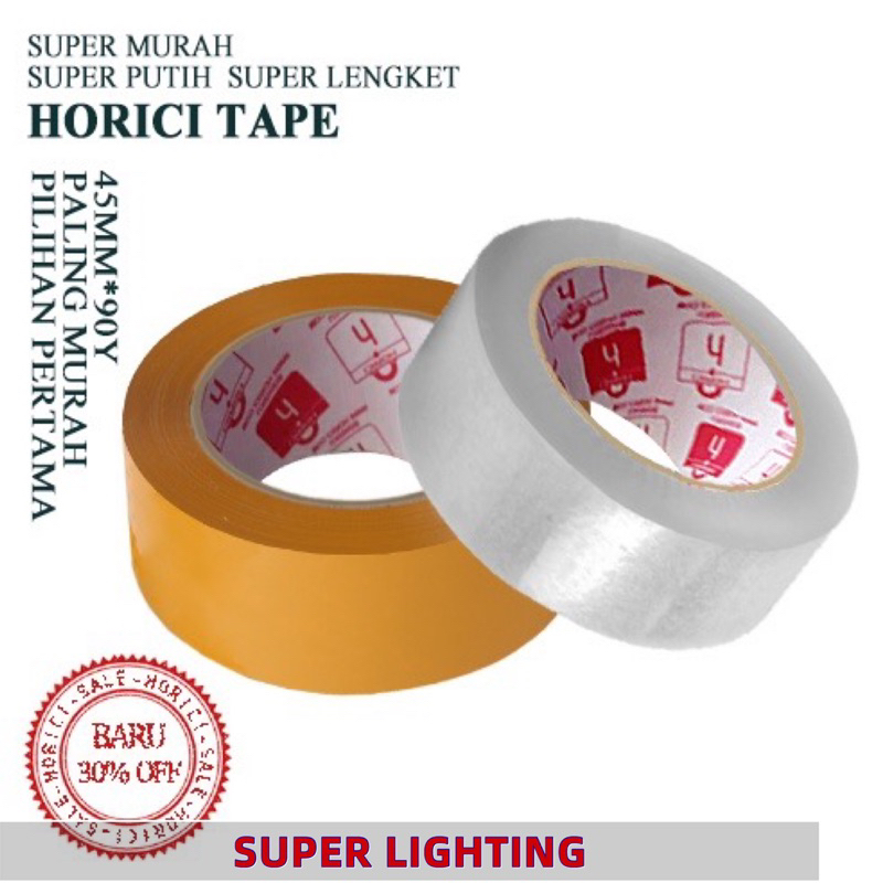 

Lakban Bening 90Yard Isolasi selotip clear tape Daya Lengket kuat lakban coklat Fragile