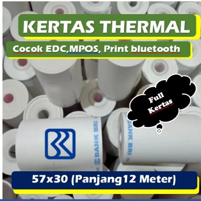 

Paket 1 DOS (100 Roll) KERTAS BRILink Ukuran 57X30 ( Panjang 12 METER) Kwalitas Import Korea