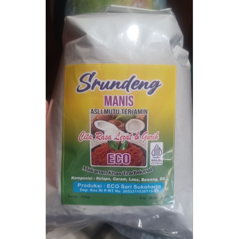 

srundeng manis merek eco
