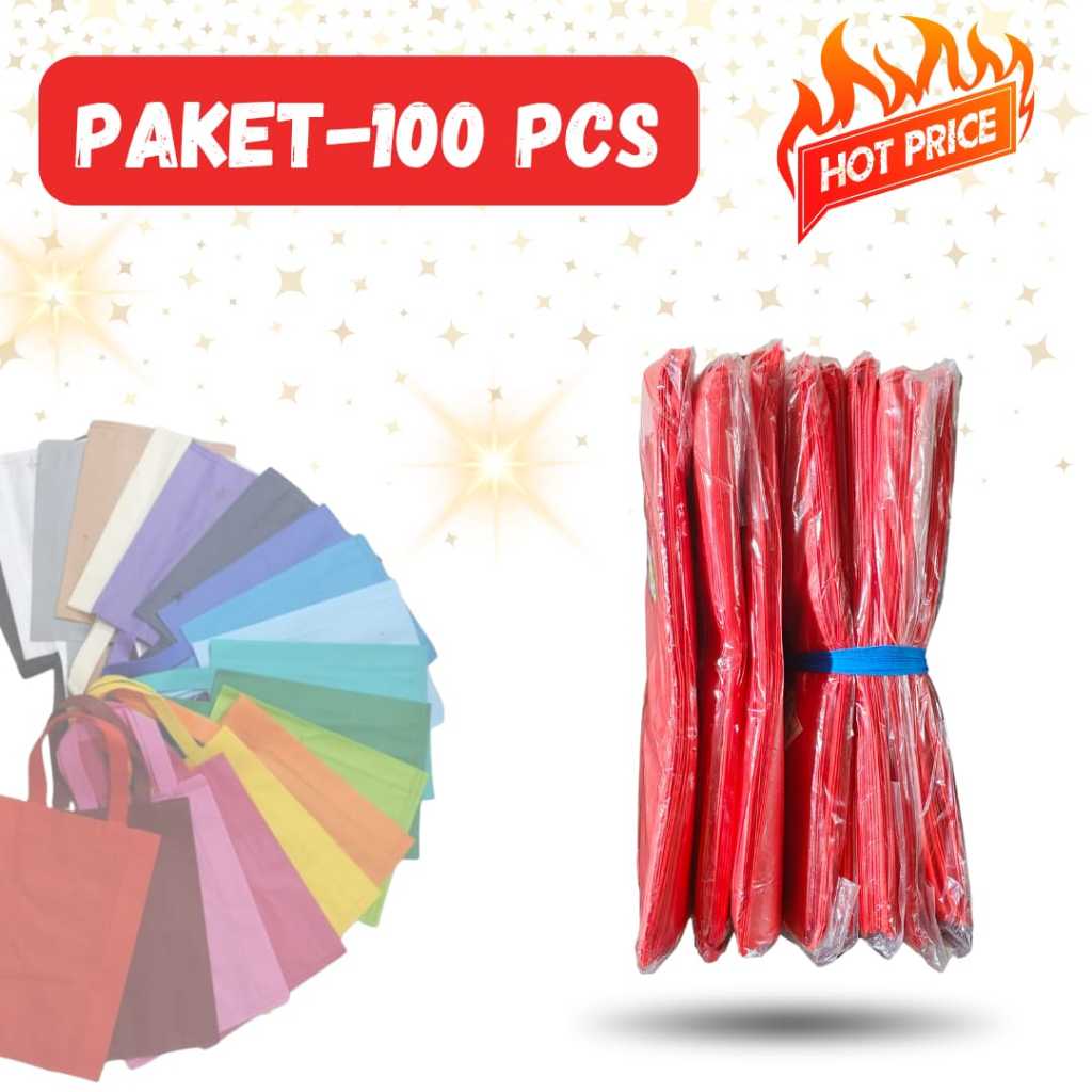 

(100 PCS) Paket Hemat Hls Box dus 20x20 Tas Kain Spunbond