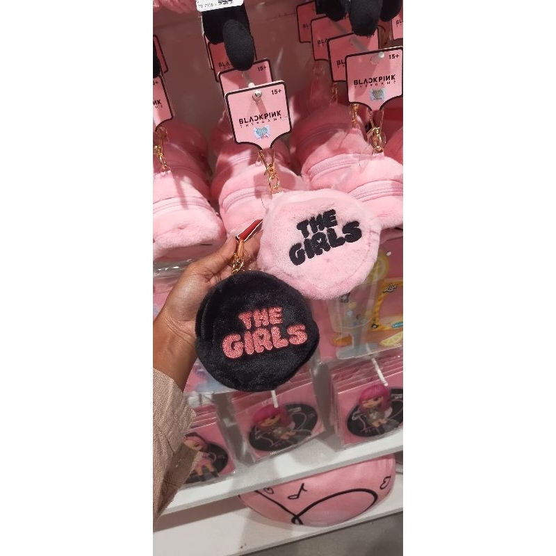 MINISO BLACKPINK DOMPET COIN (HITAM & PINK)