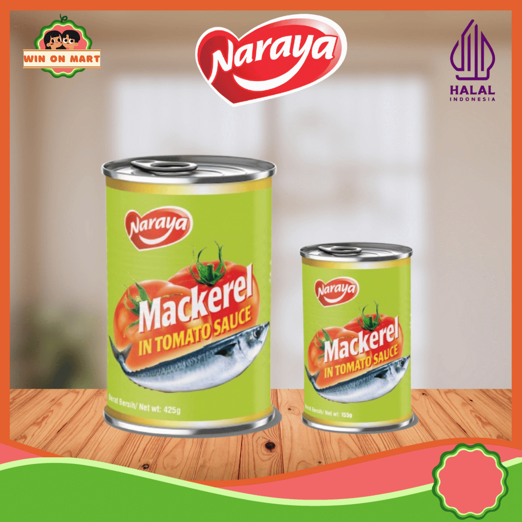 

MAKANAN KALENG | NARAYA MACKEREL IN TOMATO SAUCE 155g & 425g