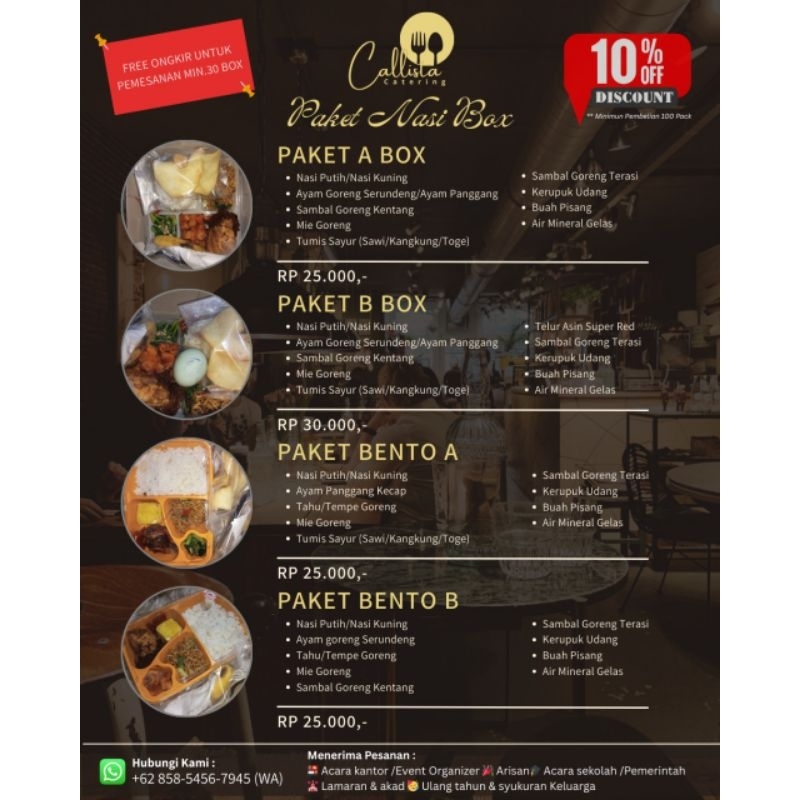 

Paket Nasi Box Juara | GRATIS ONGKIR | paket catering