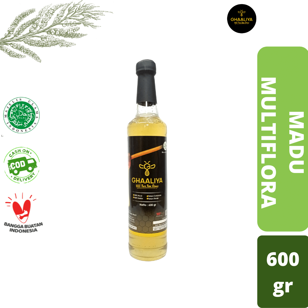 

Madu Murni Asli nektar Multiflora 600gr Best Seller