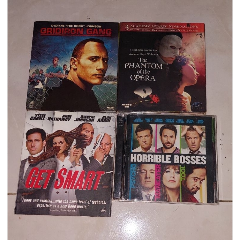 vcd GRIDIRON GANG / THE PHANTOM OF THE OPERA / GET SMART / HORRIBLE BOSSES